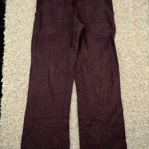 Patagonia Size XS Women Sweatpants Brown Fleece Joggers Drawstring Pockets